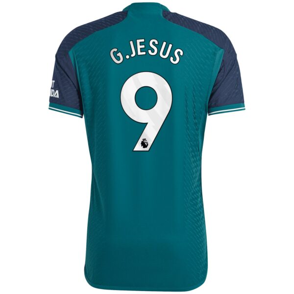 Arsenal Third Authentic Shirt 2023-24 with G.Jesus 9 printing