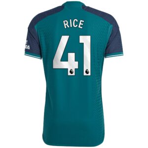Arsenal Third Authentic Shirt 2023-24 with Rice 41 printing