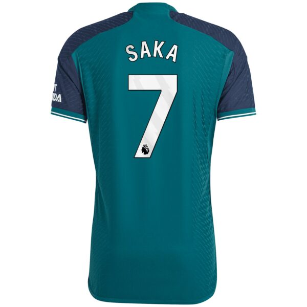 Arsenal Third Authentic Shirt 2023-24 with Saka 7 printing