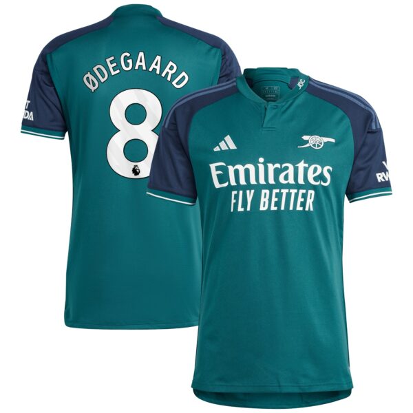 Arsenal Third Shirt 2023-24 with Ødegaard 8 printing