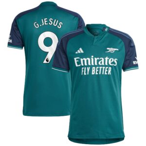 Arsenal Third Shirt 2023-24 with G.Jesus 9 printing