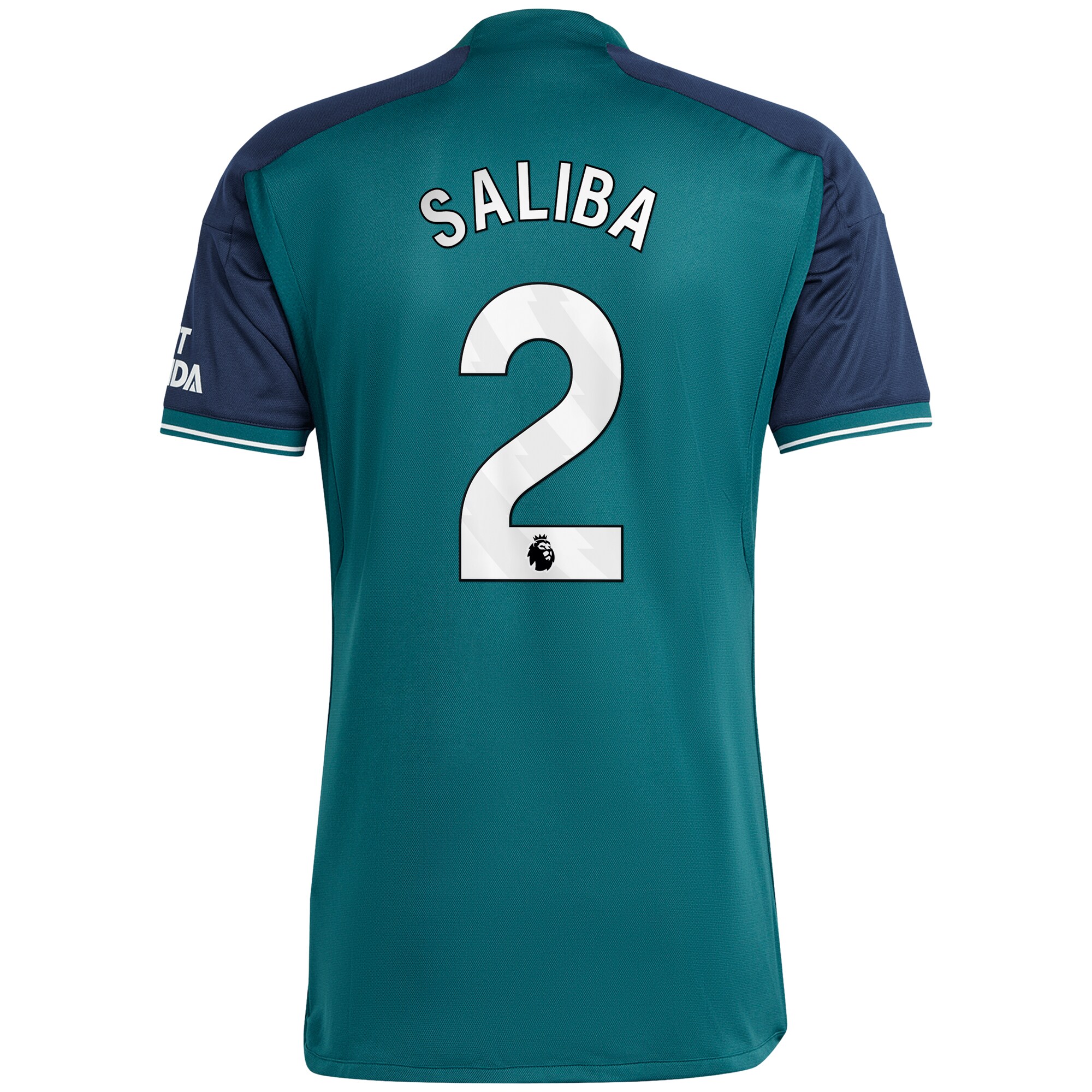 Arsenal Third Shirt 2023-24 with Saliba 2 printing