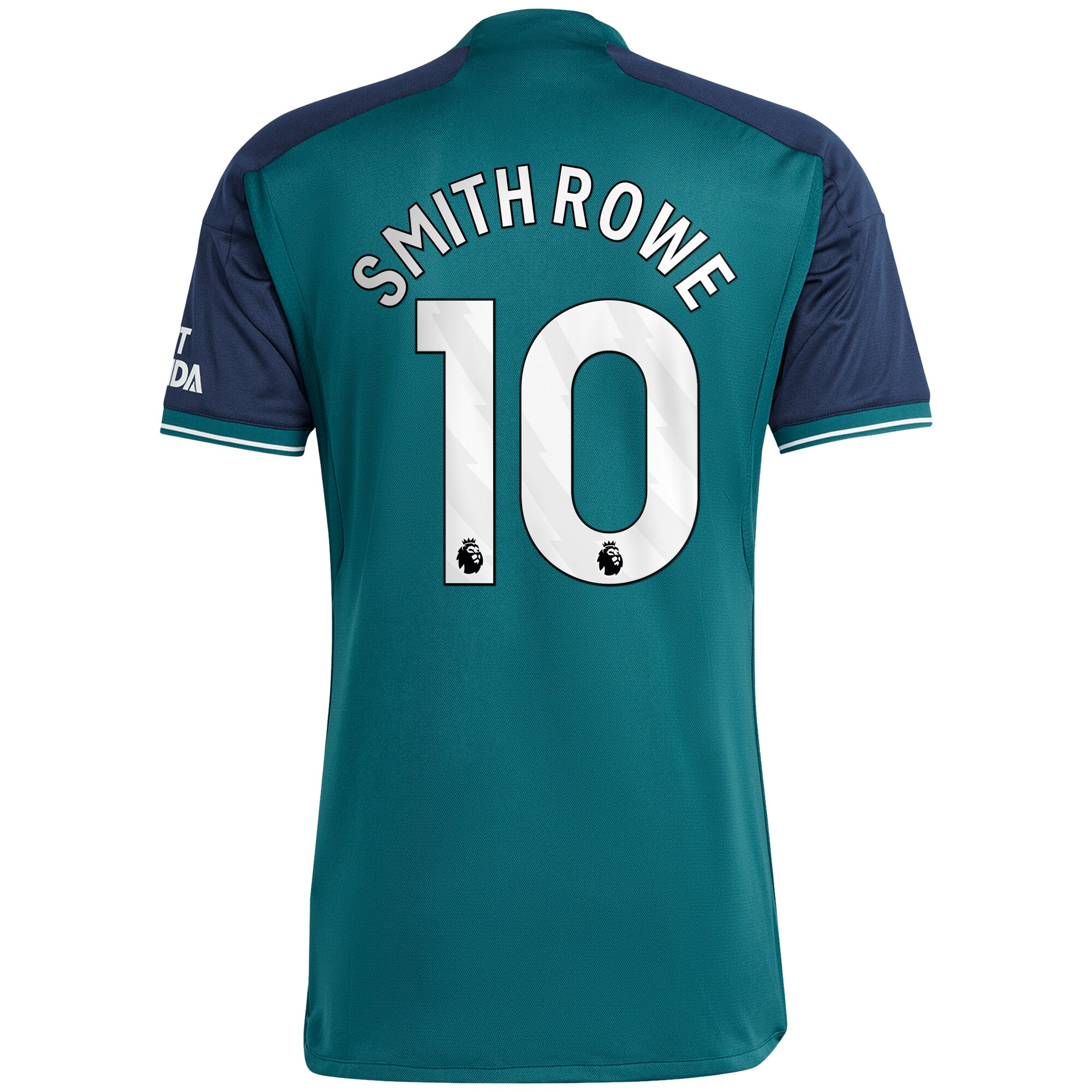 Arsenal Third Shirt 2023-24 with Smith Rowe 10 printing