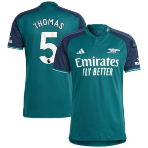 Arsenal Third Shirt 2023-24 with Thomas 5 printing