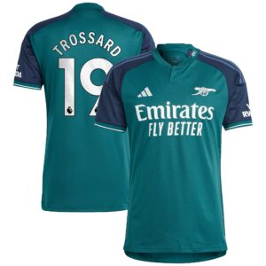 Arsenal Third Shirt 2023-24 with Trossard 19 printing