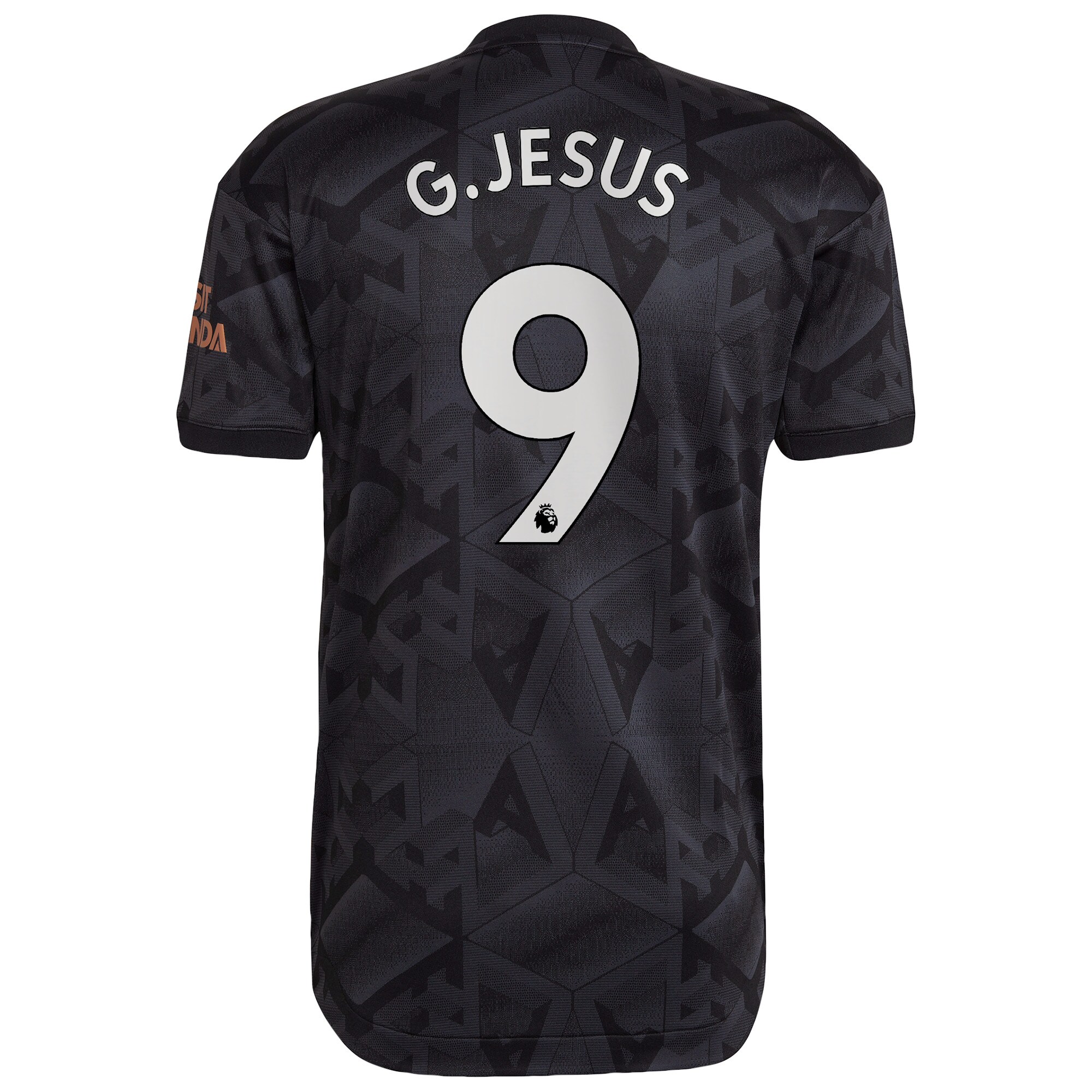 Arsenal Away Authentic Shirt 2022-2023 with G.Jesus 9 printing