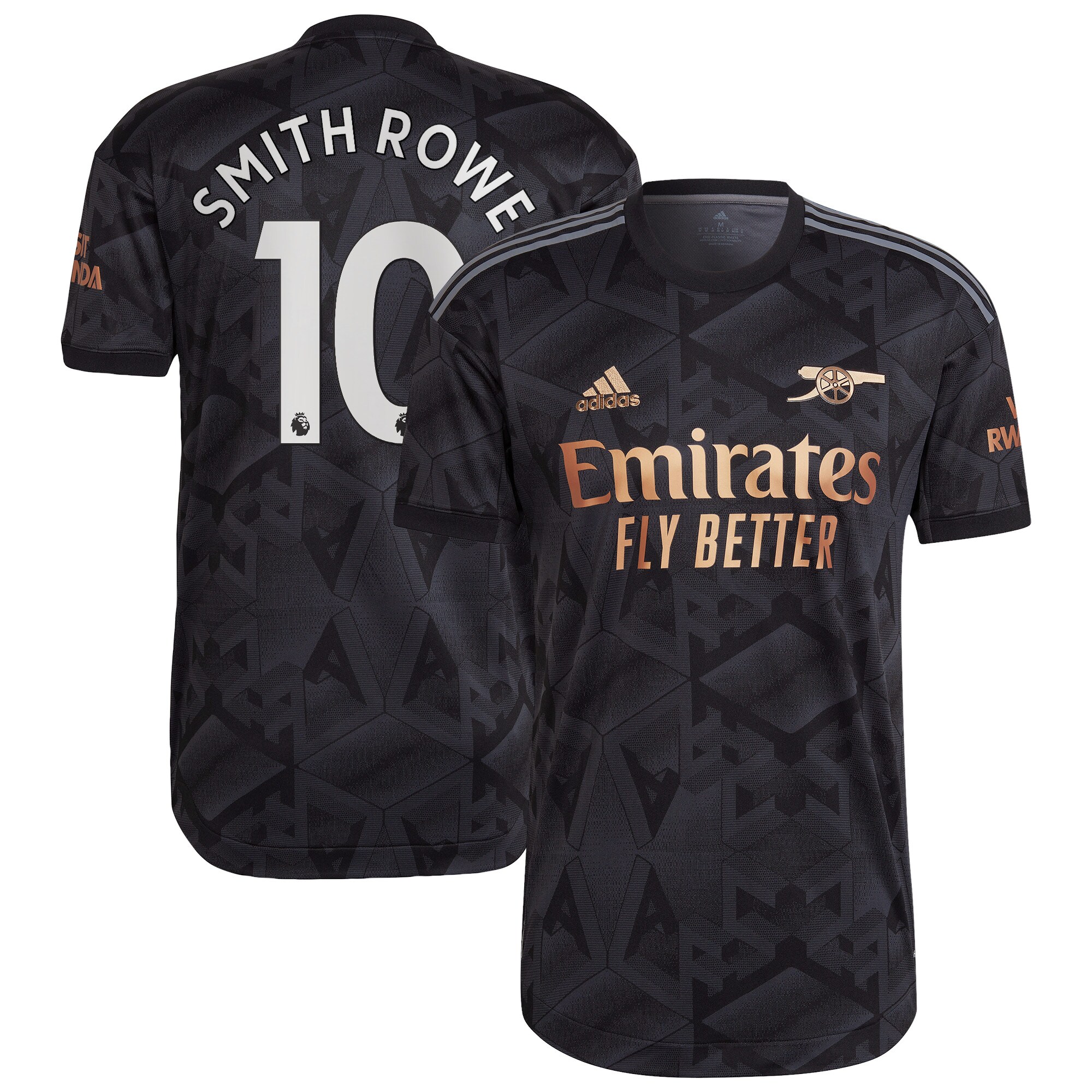 Arsenal Away Authentic Shirt 2022-2023 with Smith Rowe 10 printing