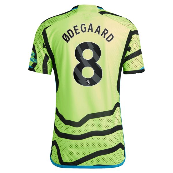 Arsenal Away Authentic Shirt 2023-24 with Ødegaard 8 printing
