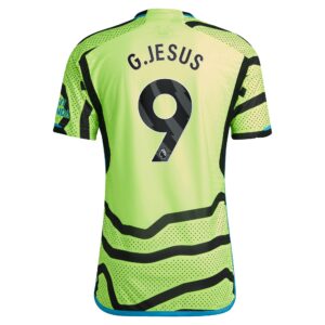 Arsenal Away Authentic Shirt 2023-24 with G.Jesus 9 printing