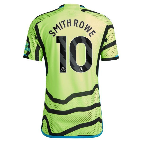 Arsenal Away Authentic Shirt 2023-24 with Smith Rowe 10 printing