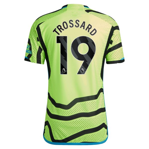Arsenal Away Authentic Shirt 2023-24 with Trossard 19 printing