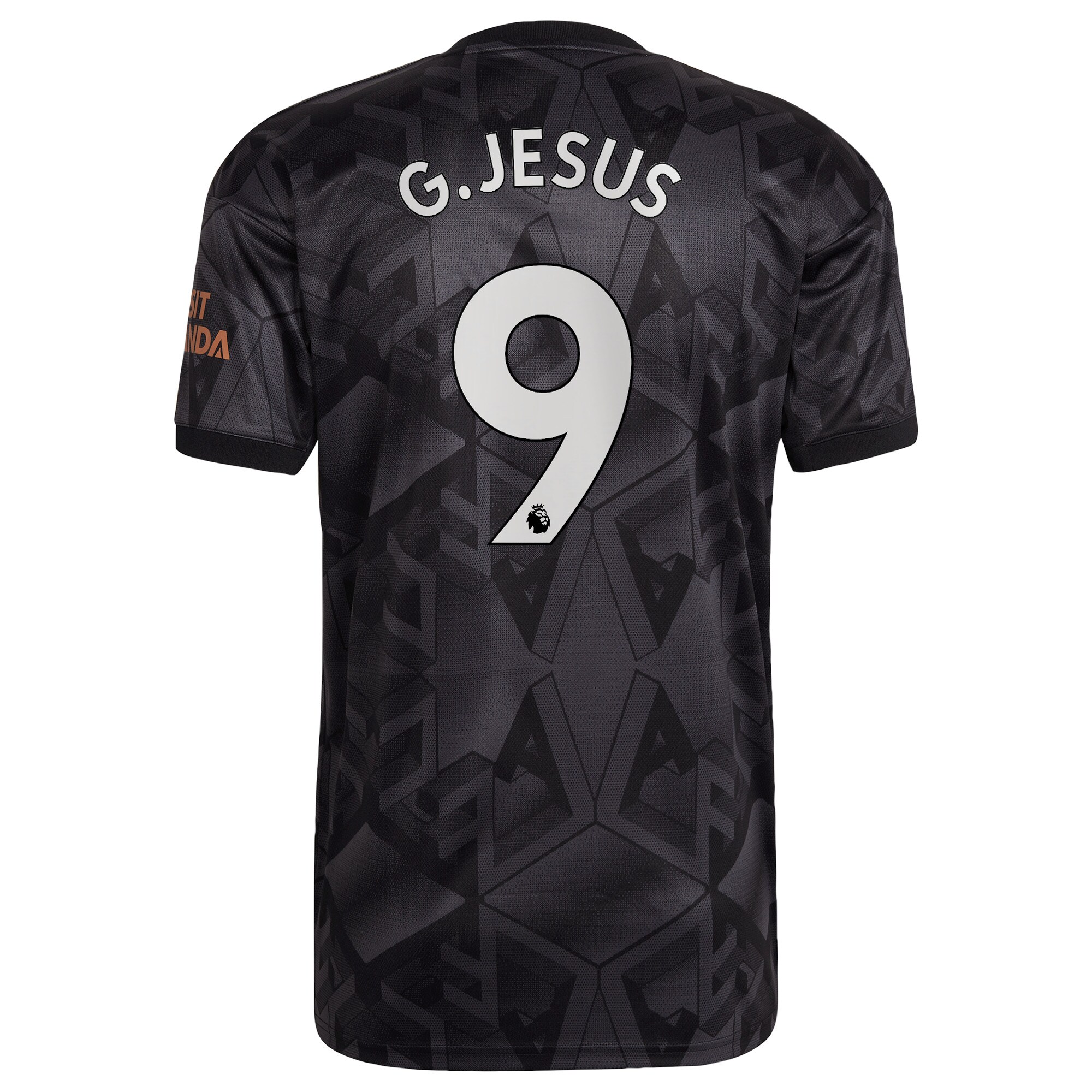Arsenal Away Shirt 2022-2023 with G.Jesus 9 printing