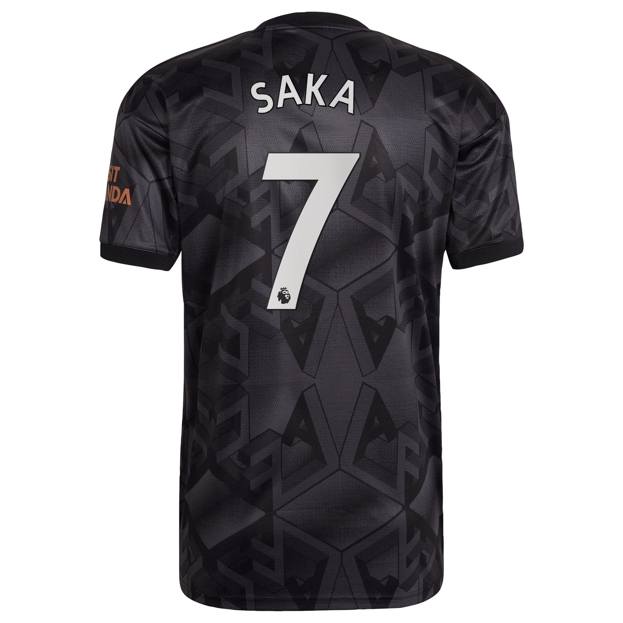 Arsenal Away Shirt 2022-2023 with Saka 7 printing