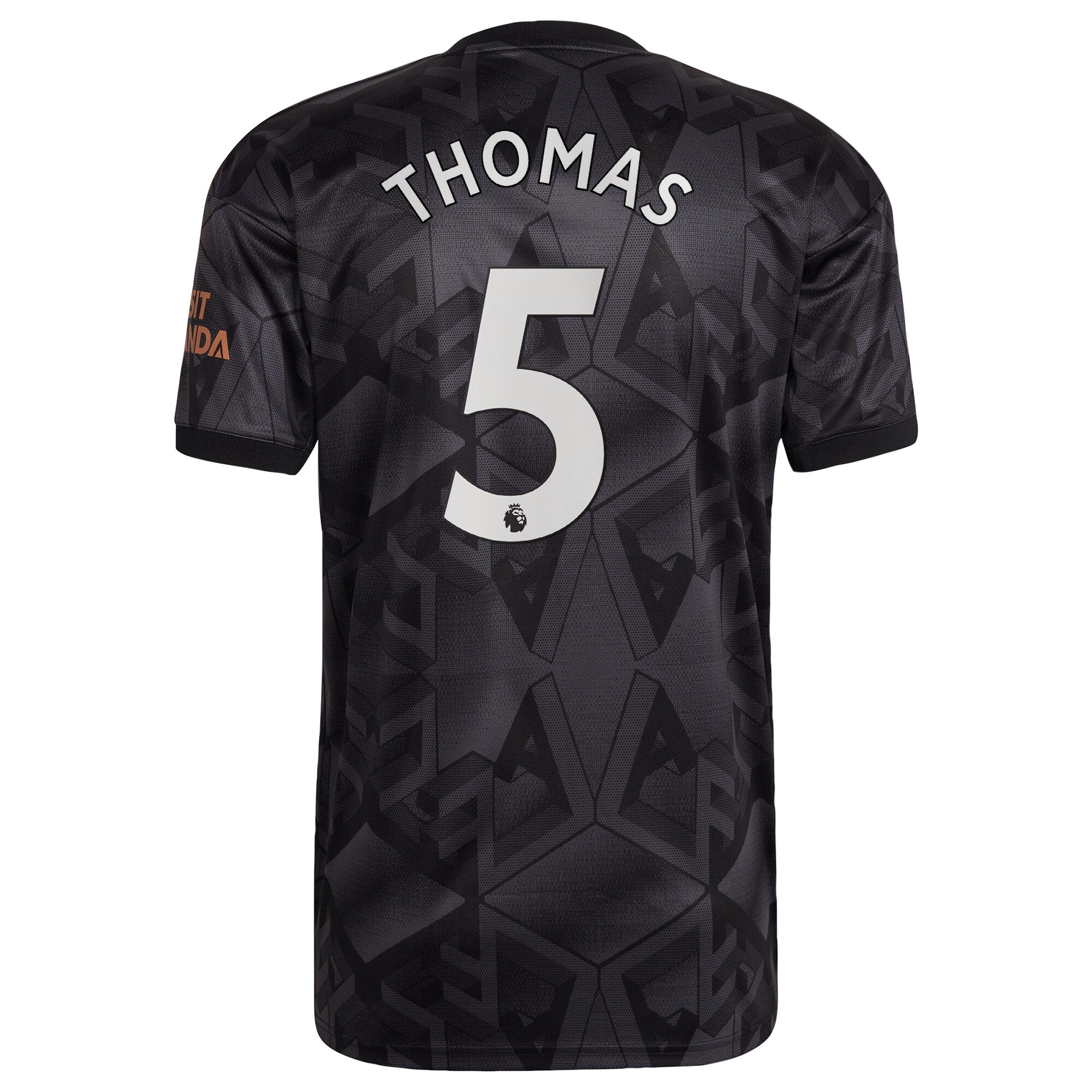 Arsenal Away Shirt 2022-2023 with Thomas 5 printing