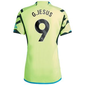 Arsenal Away Shirt 2023-24 with G.Jesus 9 printing