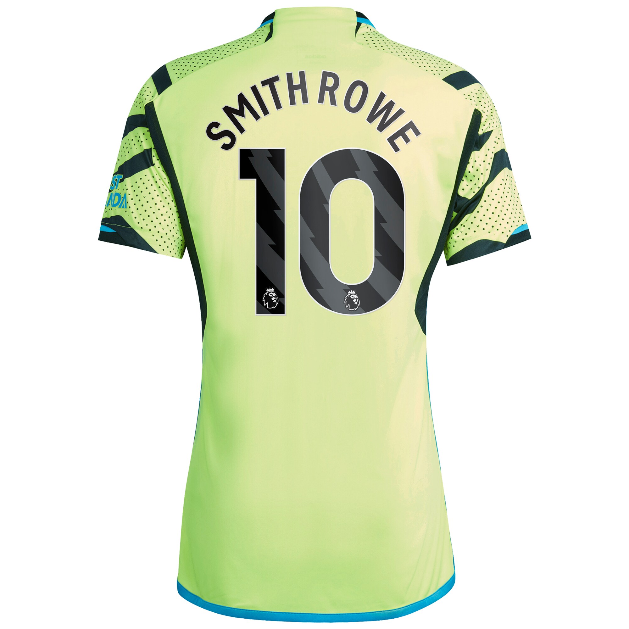 Arsenal Away Shirt 2023-24 with Smith Rowe 10 printing