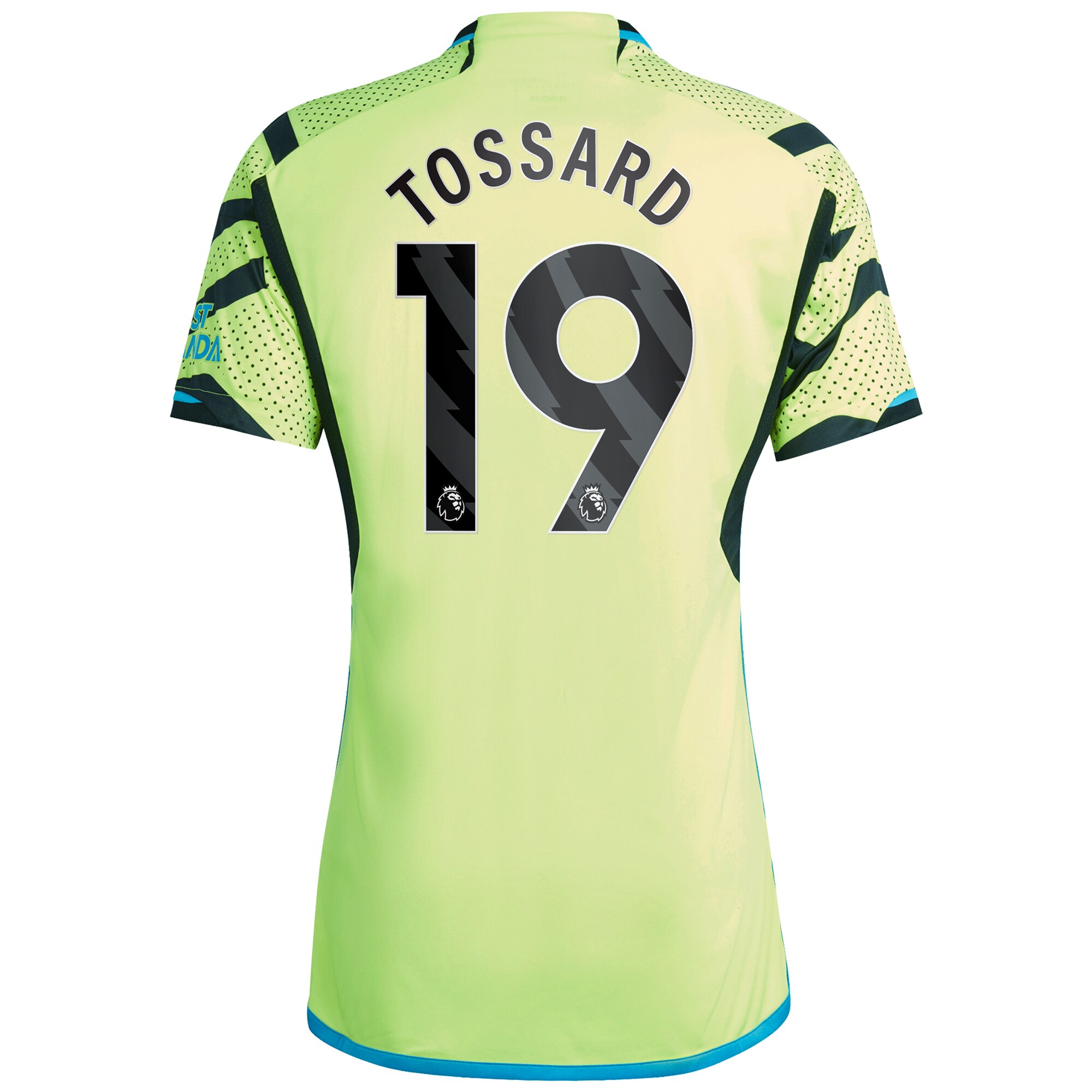 Arsenal Away Shirt 2023-24 with Trossard 19 printing