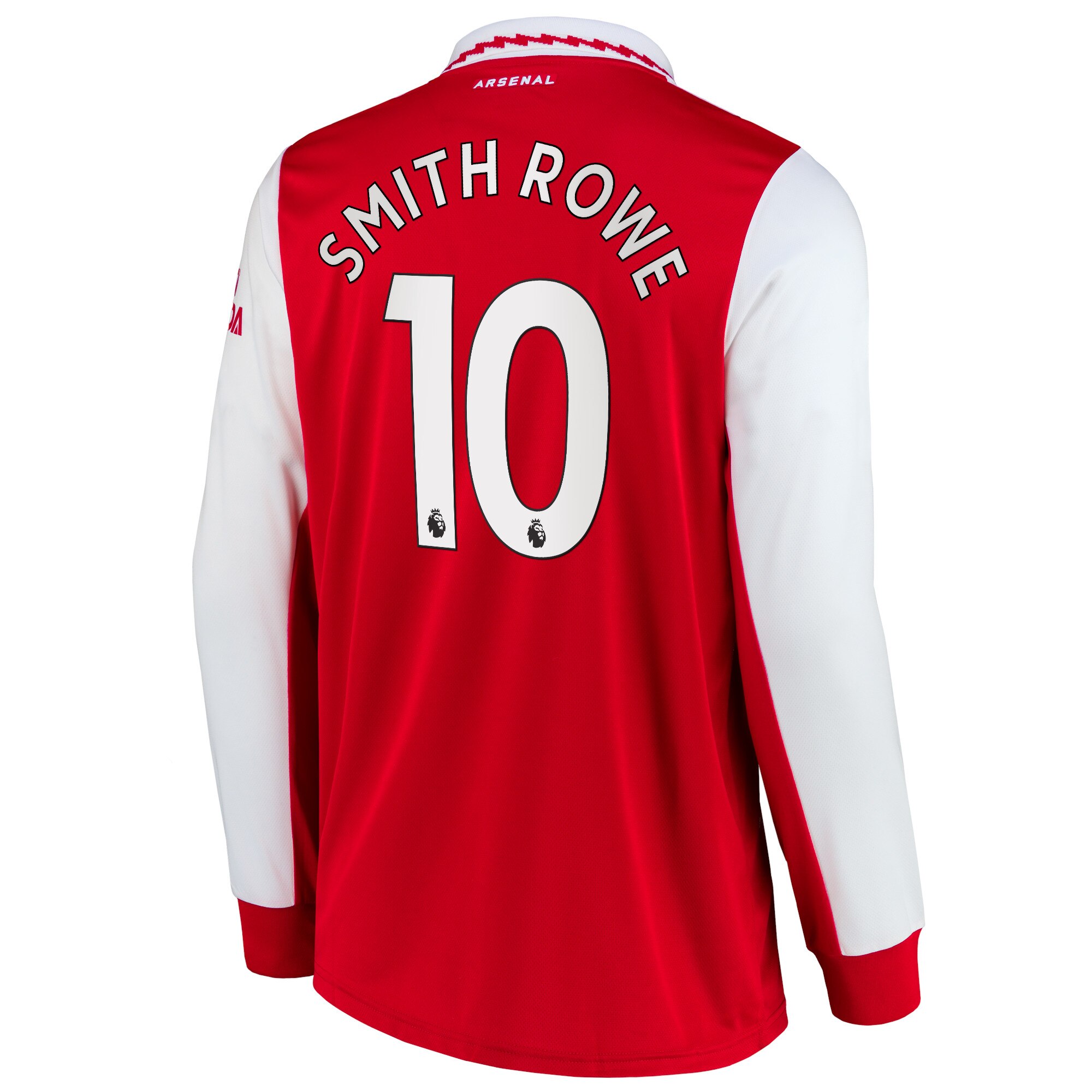 Arsenal Home Shirt 2022/23 Long Sleeve with Smith Rowe 10 printing