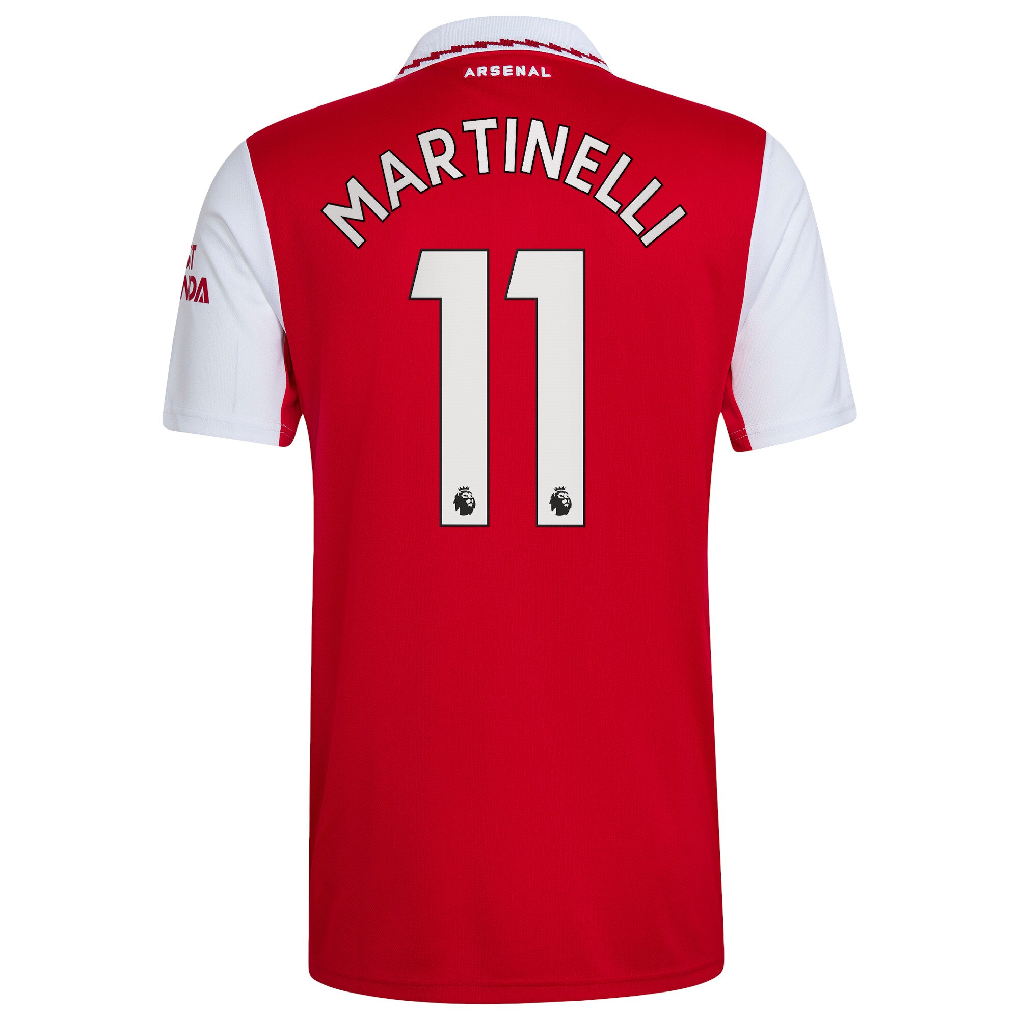 Arsenal Home Shirt 2022/23 with Martinelli 11 printing