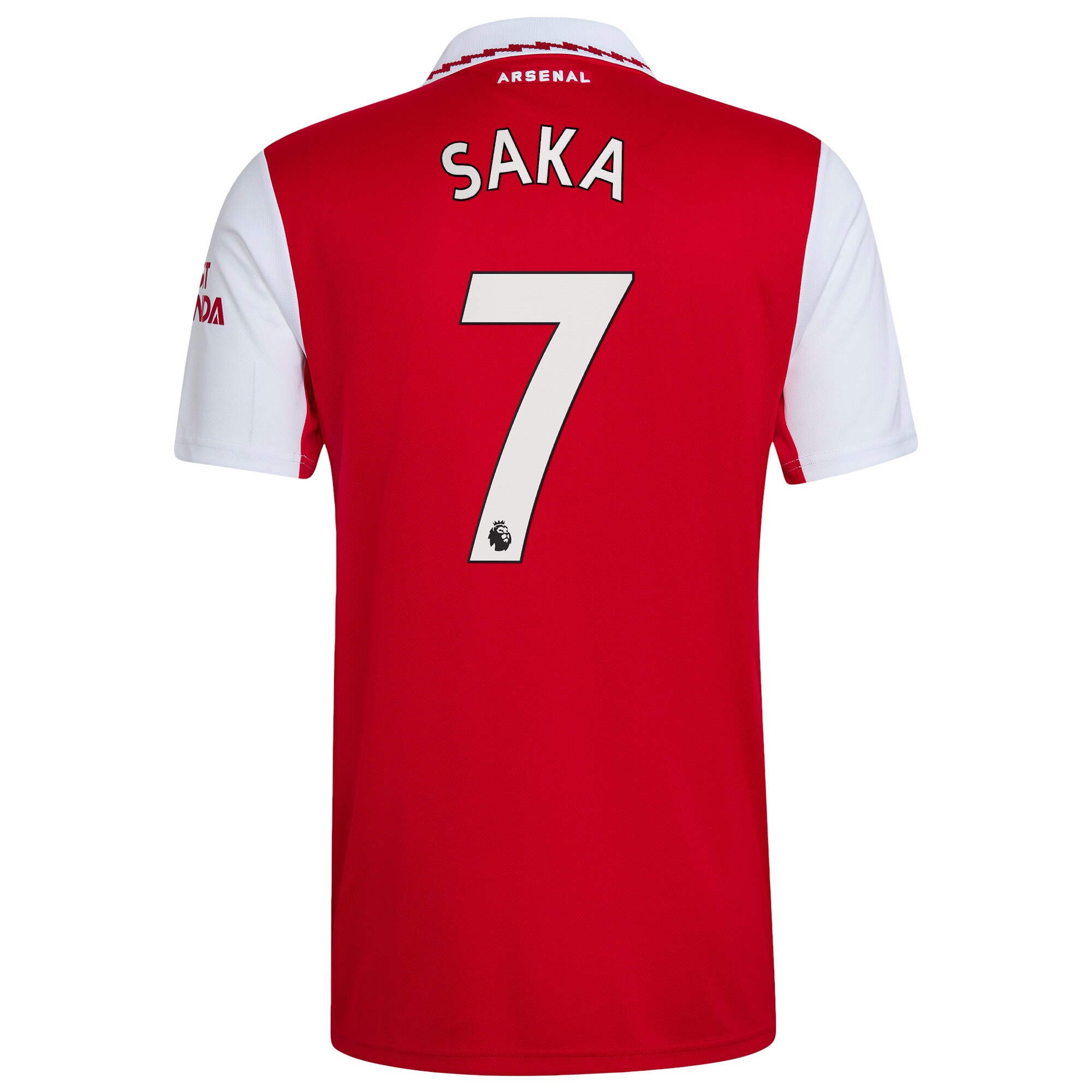Arsenal Home Shirt 2022/23 with Saka 7 printing