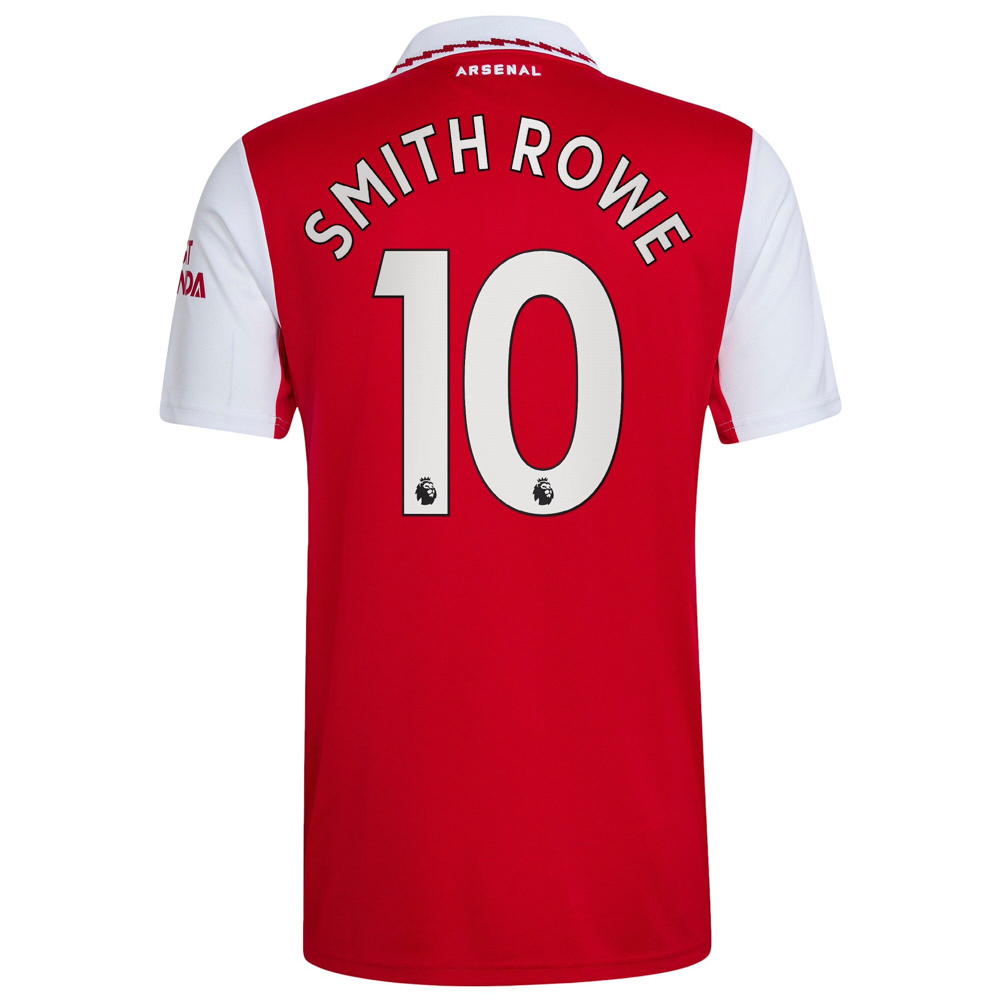 Arsenal Home Shirt 2022/23 with Smith Rowe 10 printing