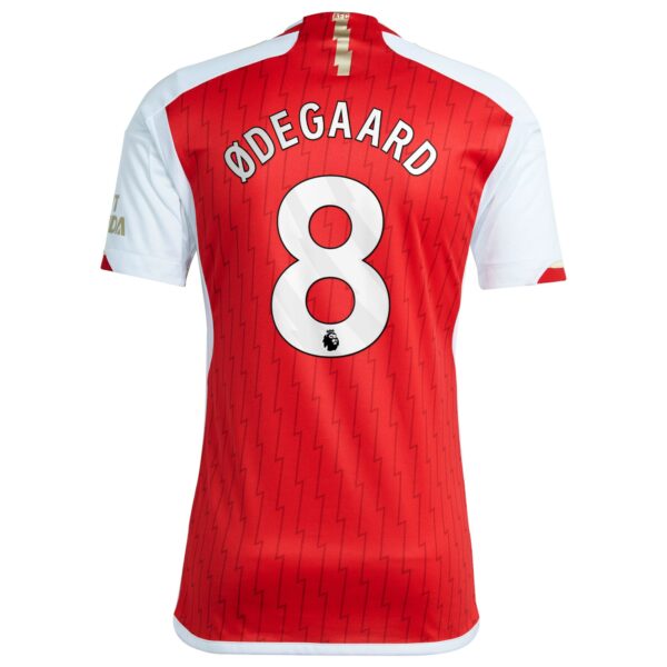 Arsenal Home Shirt 2023-24 with Ødegaard 8 printing