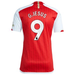 Arsenal Home Shirt 2023-24 with G.Jesus 9 printing