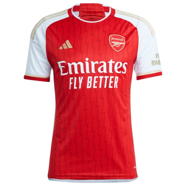 Arsenal Home Shirt 2023-24 with Saliba 2 printing