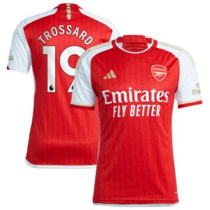Arsenal Home Shirt 2023-24 with Trossard 19 printing
