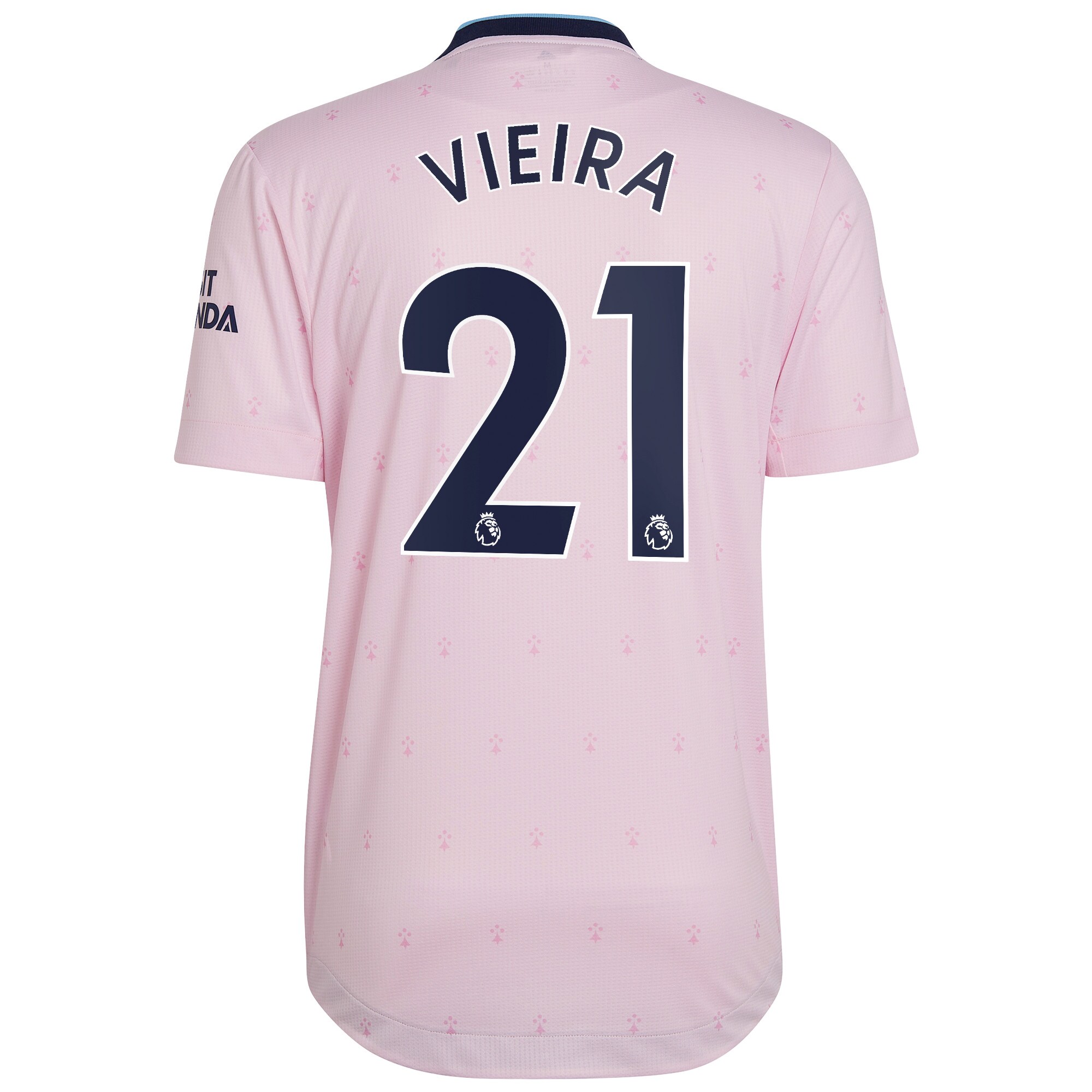 Arsenal Third Authentic Shirt 2022-23 with Vieira 21 printing