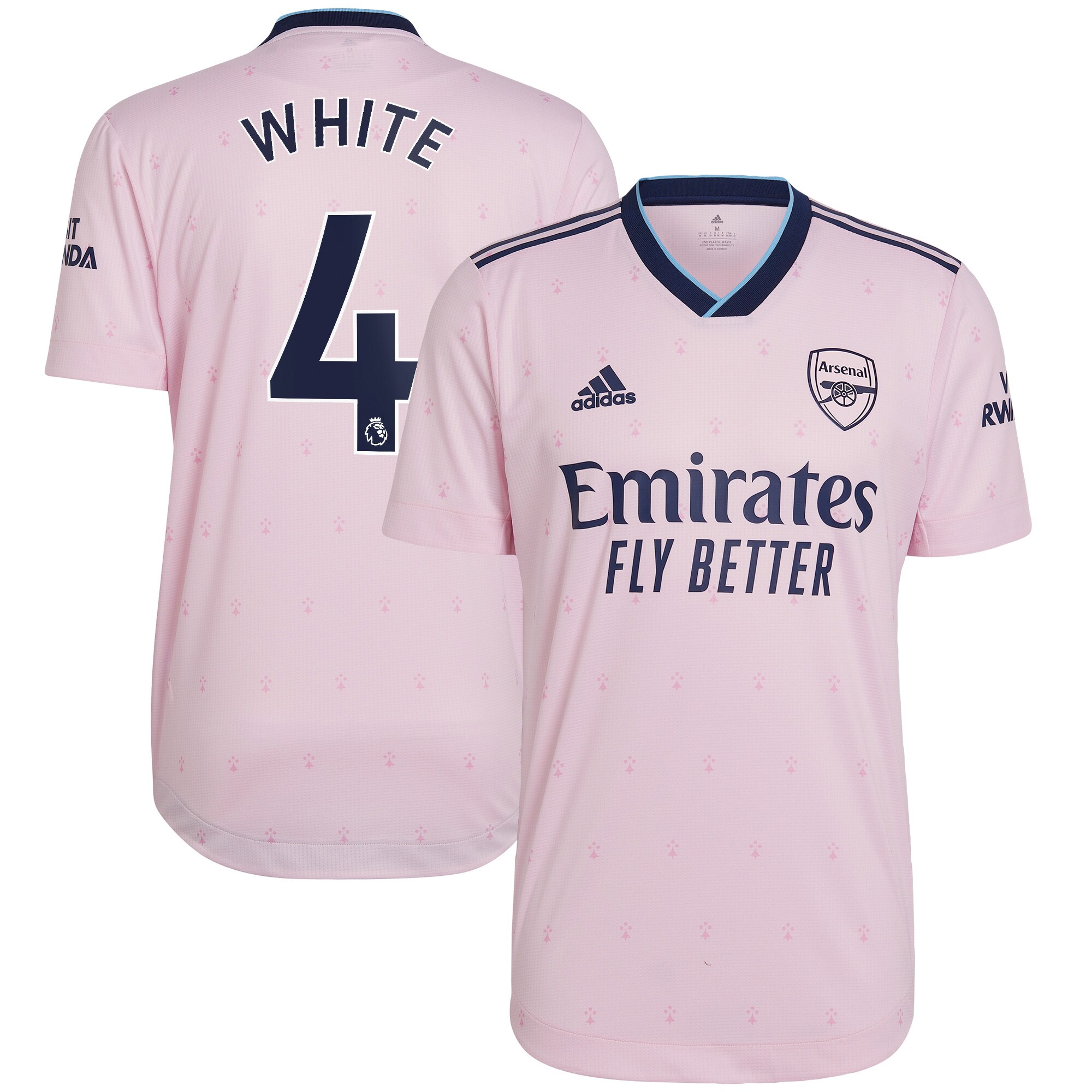 Arsenal Third Authentic Shirt 2022-23 with White 4 printing