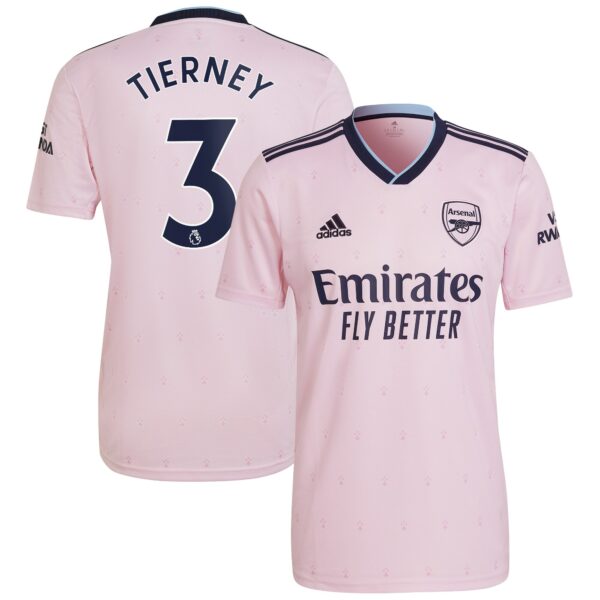Arsenal Third Shirt 2022-23 with Tierney 3 printing