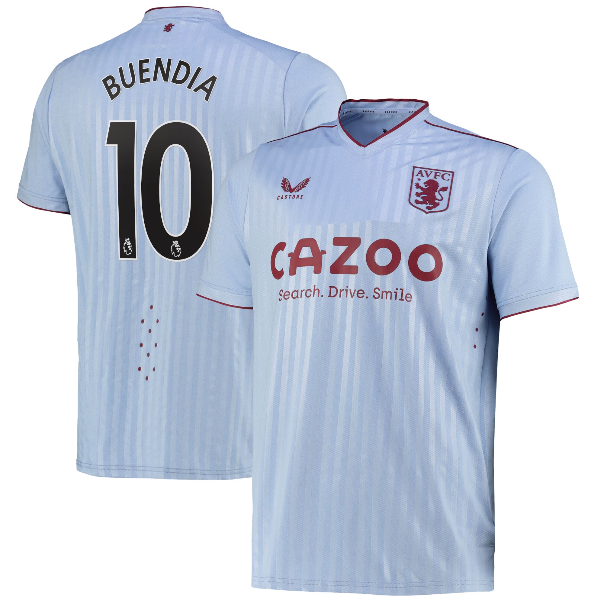 Aston Villa Away Pro Shirt 2022-23 with Buendia 10 printing