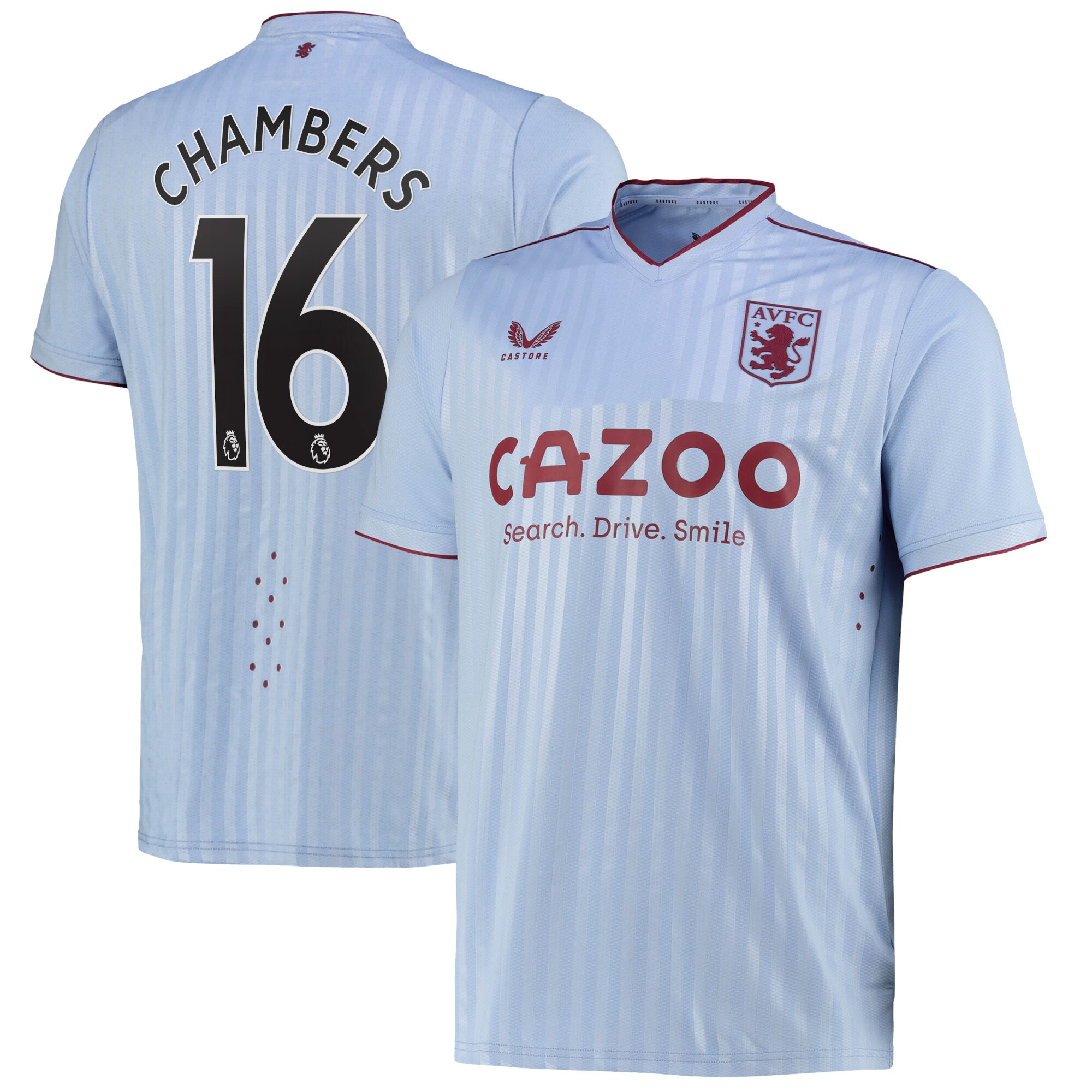Aston Villa Away Pro Shirt 2022-23 with Chambers 16 printing