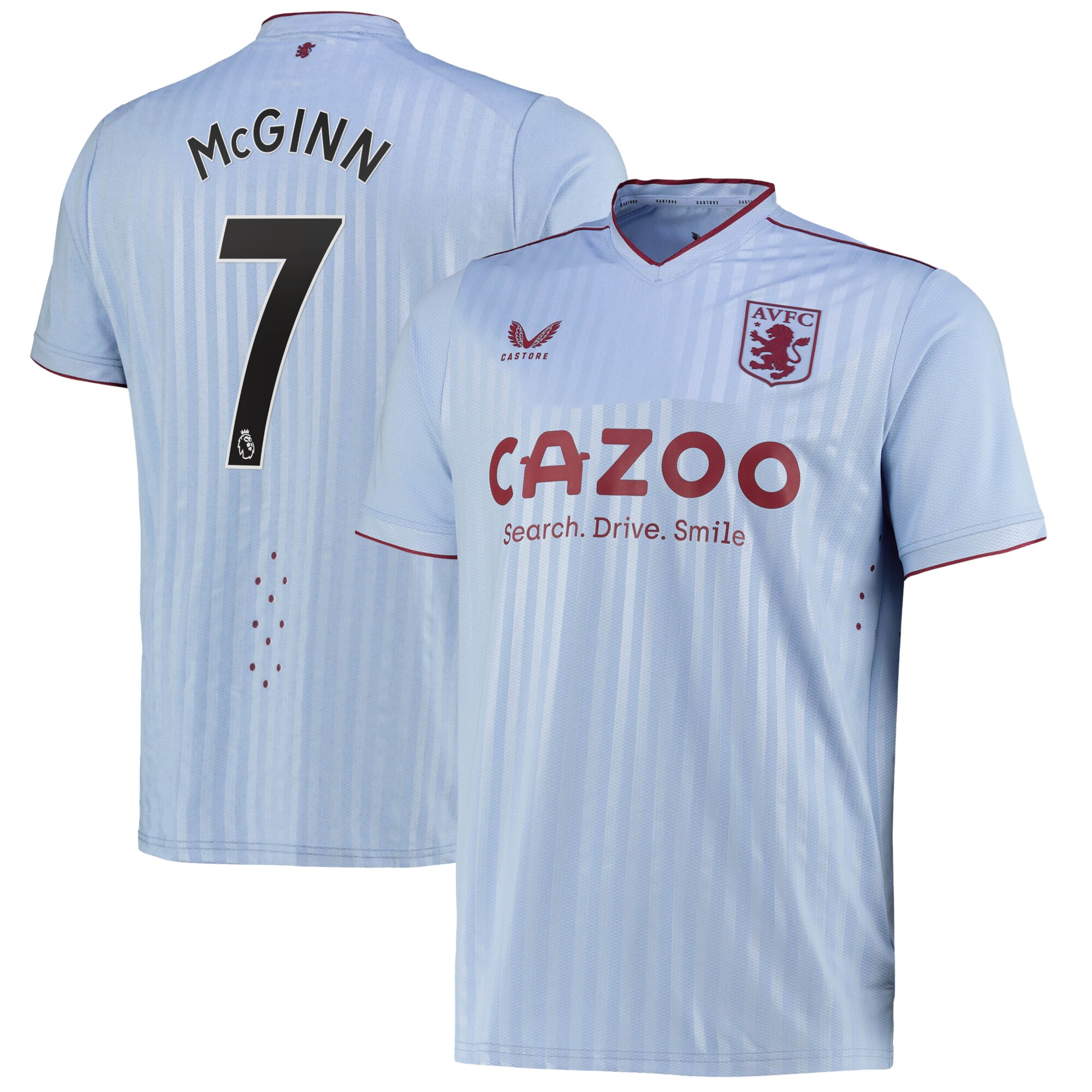 Aston Villa Away Pro Shirt 2022-23 with McGinn 7 printing