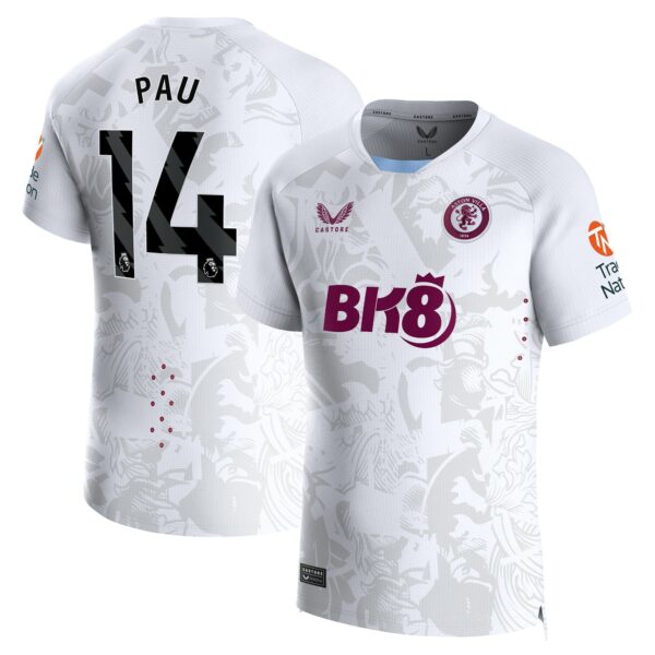 Aston Villa Away Pro Shirt 2023-24 with Pau 14 printing