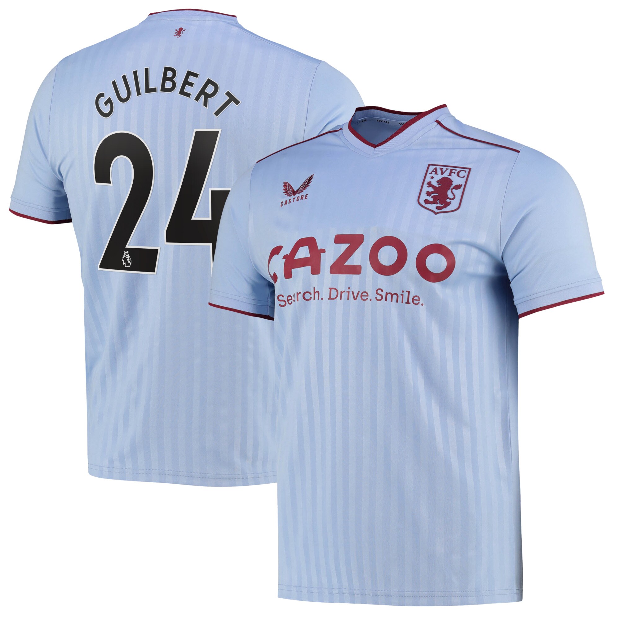 Aston Villa Away Shirt 2022-23 with Guilbert 24 printing