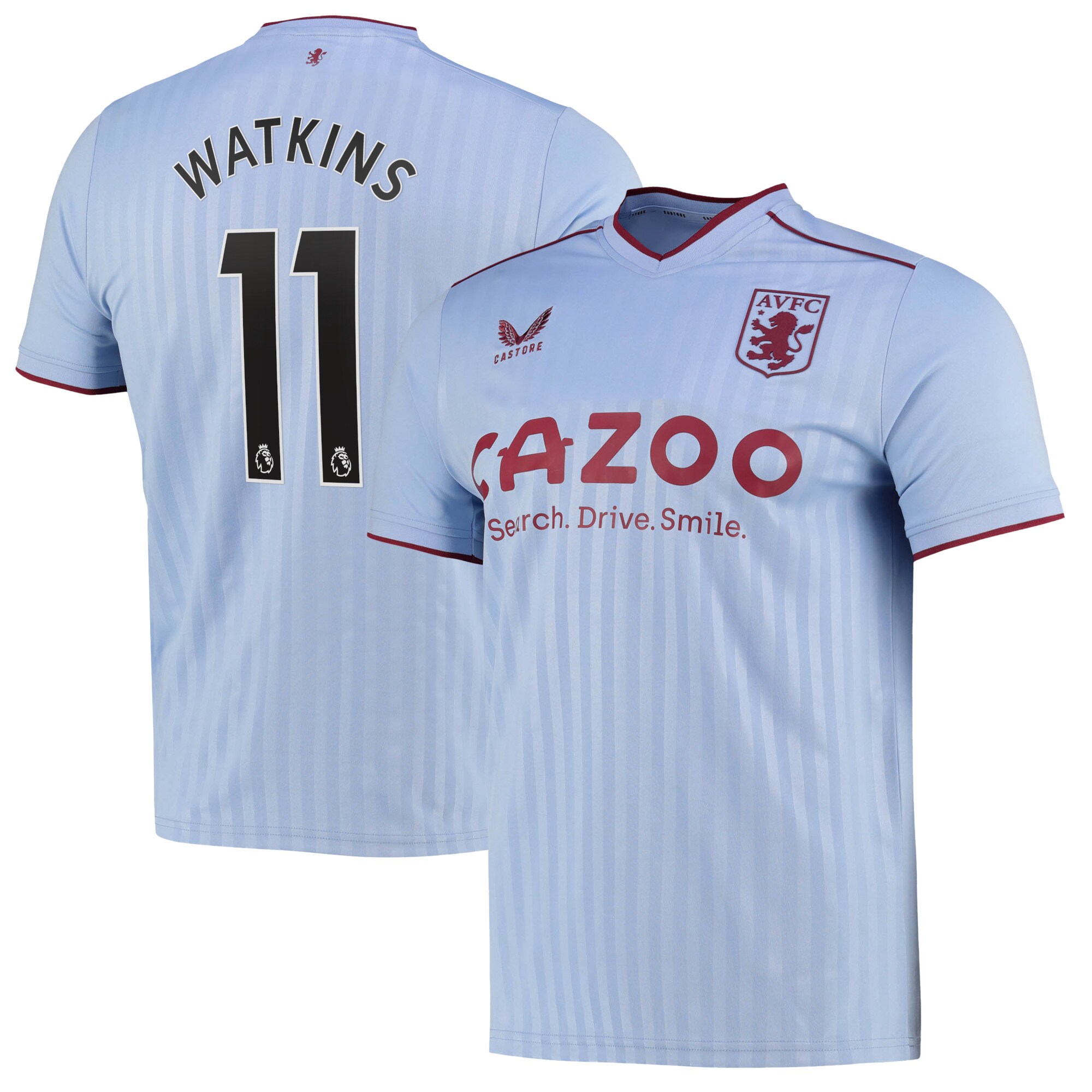 Aston Villa Away Shirt 2022-23 with Watkins 11 printing