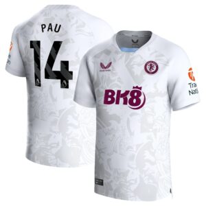 Aston Villa Away Shirt 2023-24 with Pau 14 printing