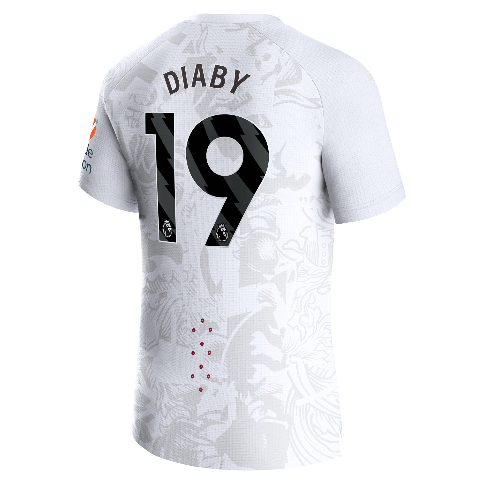 Aston Villa Away Pro Shirt 2023-24 with Diaby 19 printing