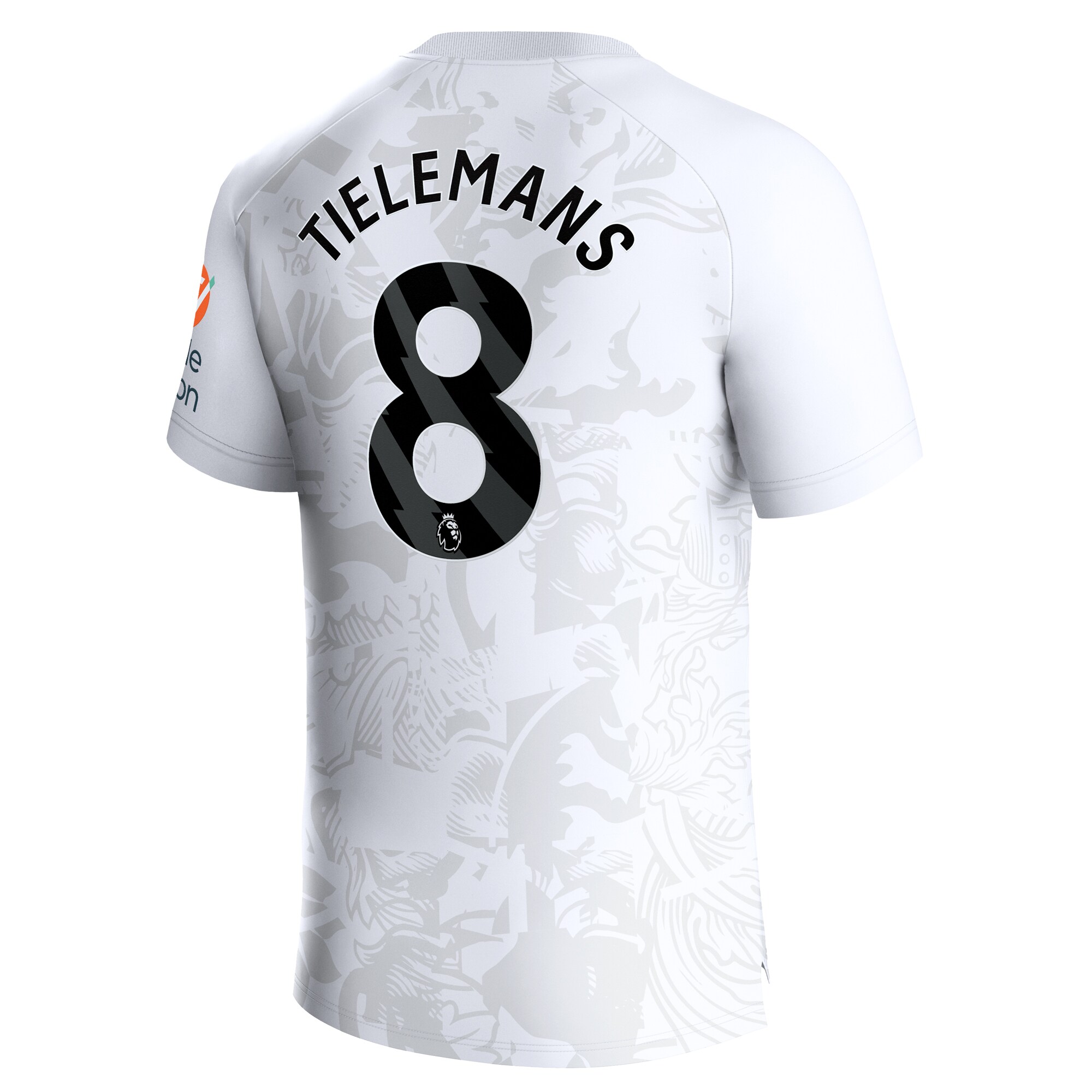 Aston Villa Away Shirt 2023-24 With Tielemans 8 Printing