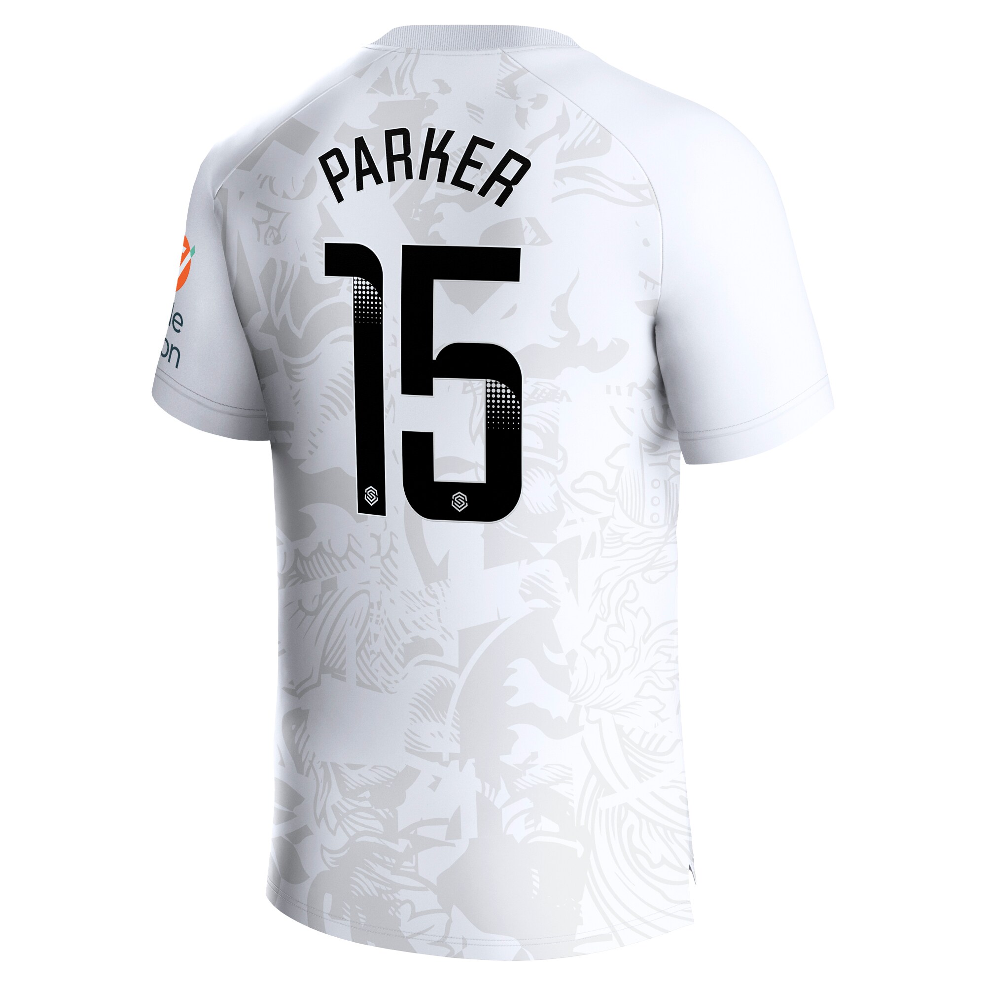 Aston Villa WSL Away Shirt 2023-24 with Parker 15 printing