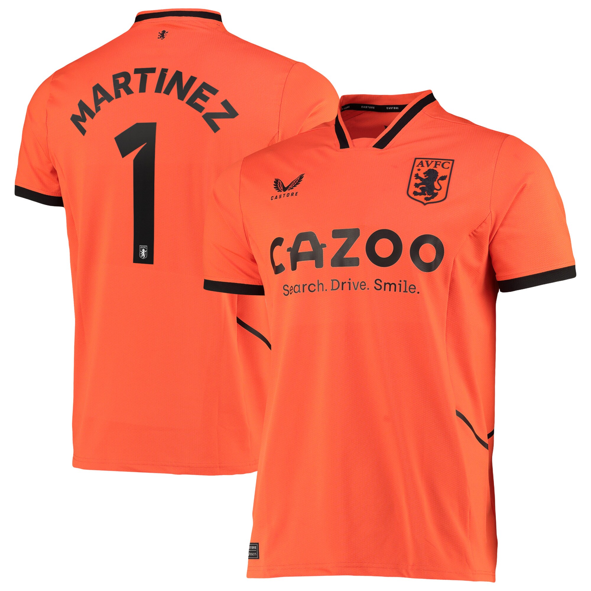 Aston Villa Cup Away Goalkeeper Shirt 2022-23 with Martinez 1 printing