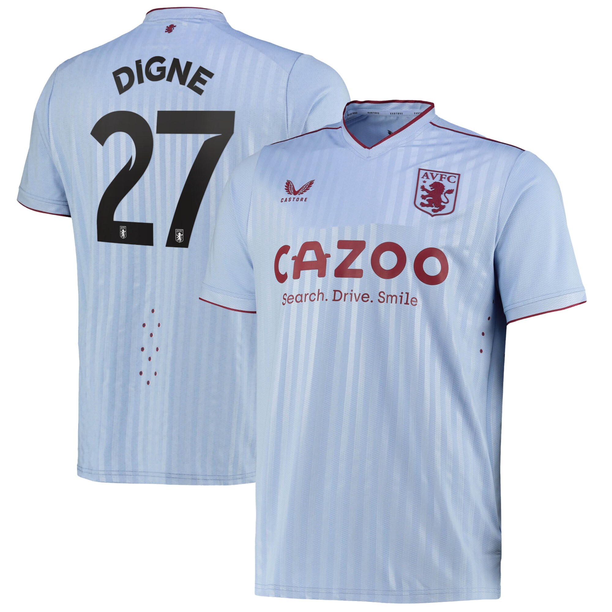 Aston Villa Cup Away Pro Shirt 2022-23 with Digne 27 printing