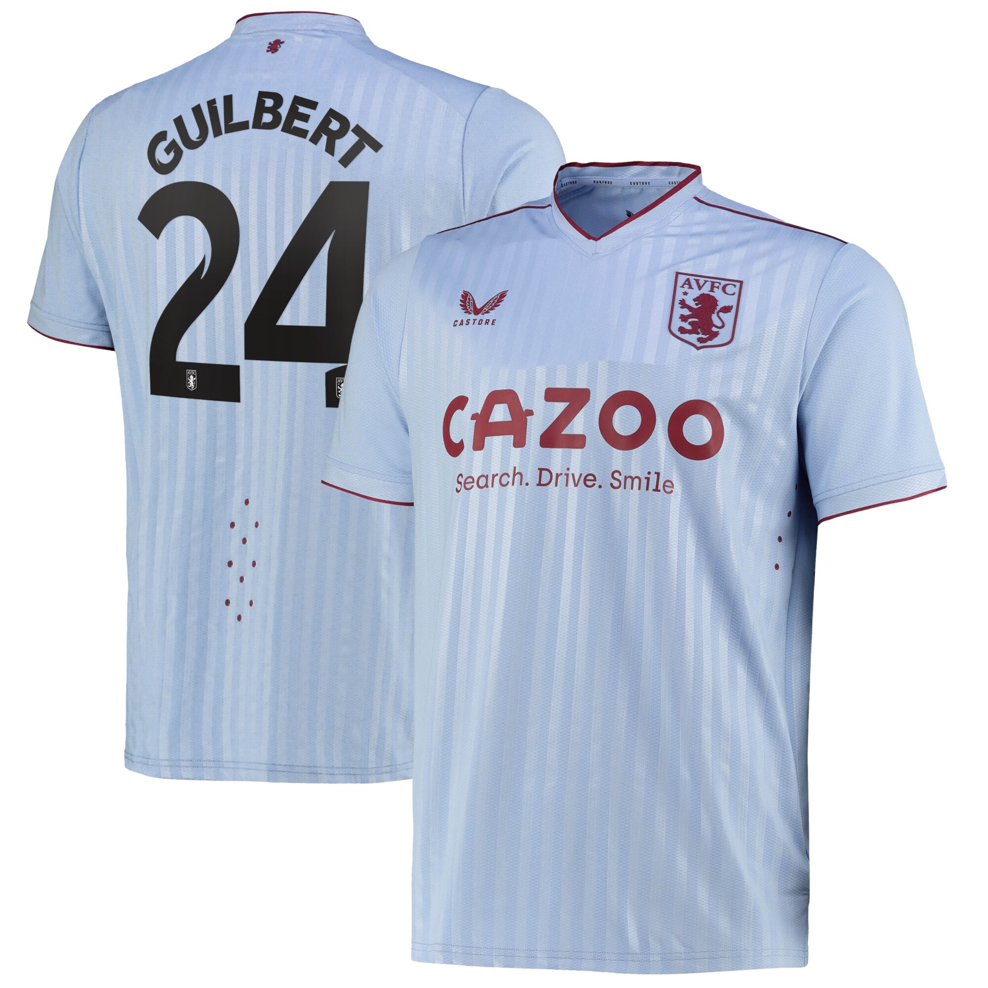 Aston Villa Cup Away Pro Shirt 2022-23 with Guilbert 24 printing