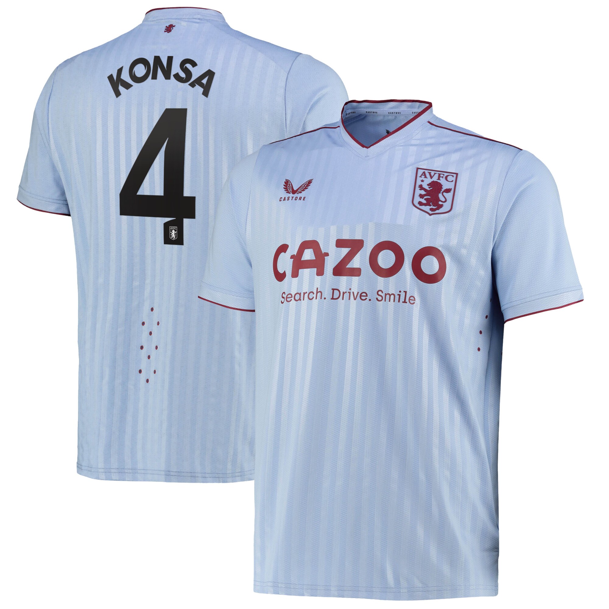 Aston Villa Cup Away Pro Shirt 2022-23 with Konsa 4 printing