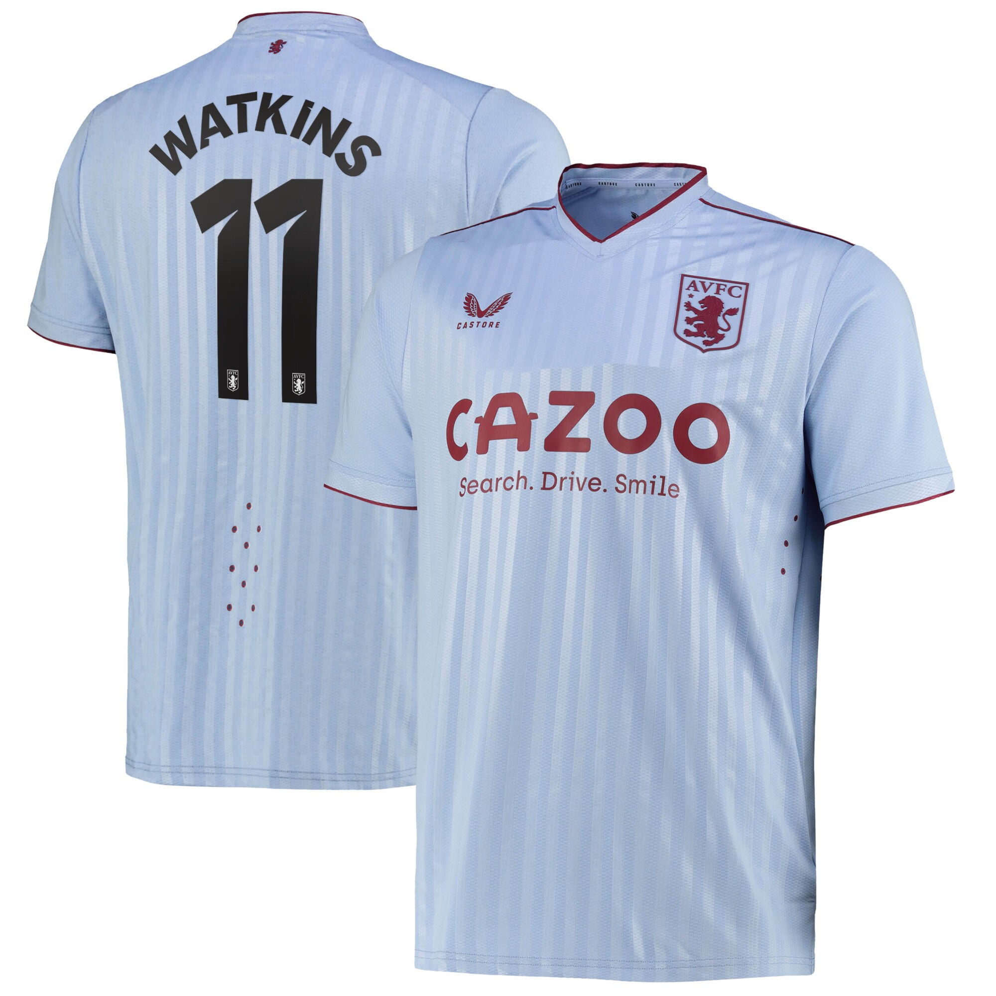 Aston Villa Cup Away Pro Shirt 2022-23 with Watkins 11 printing