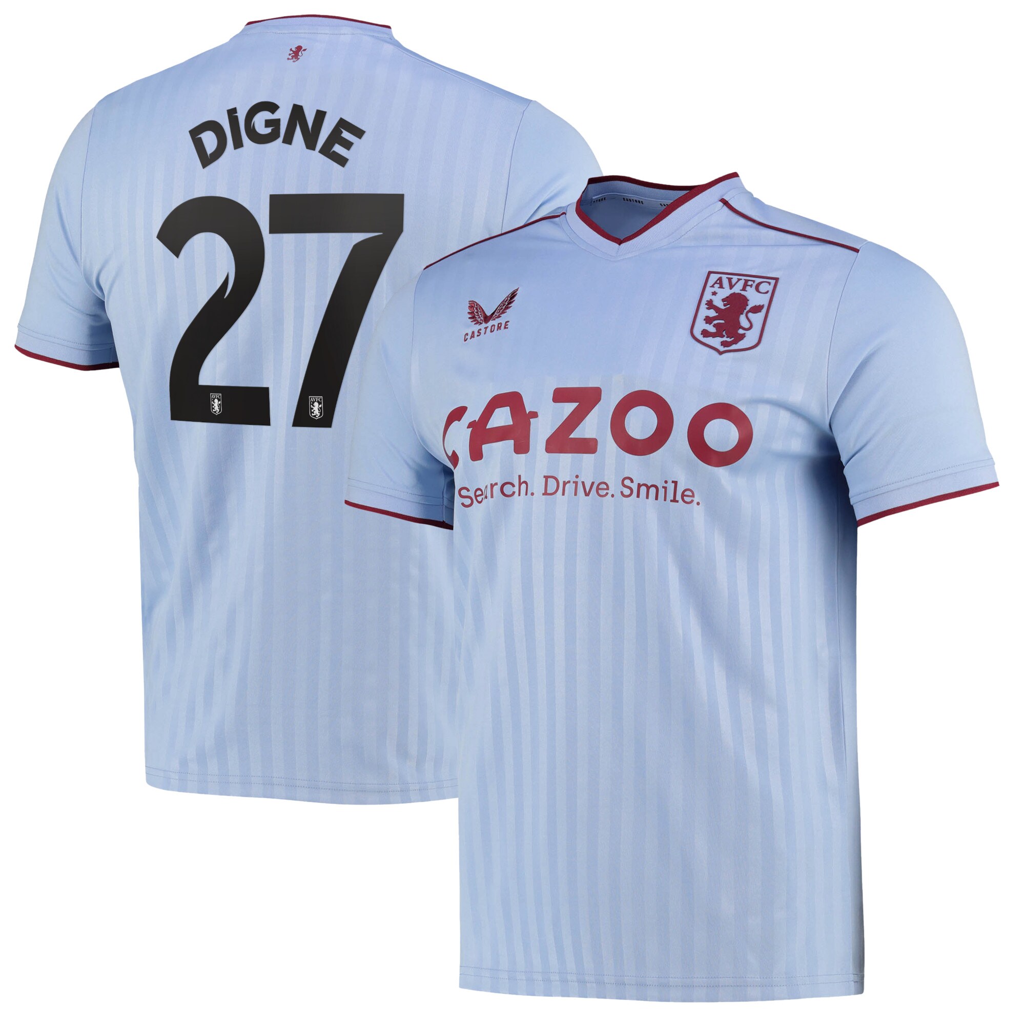 Aston Villa Cup Away Shirt 2022-23 with Digne 27 printing