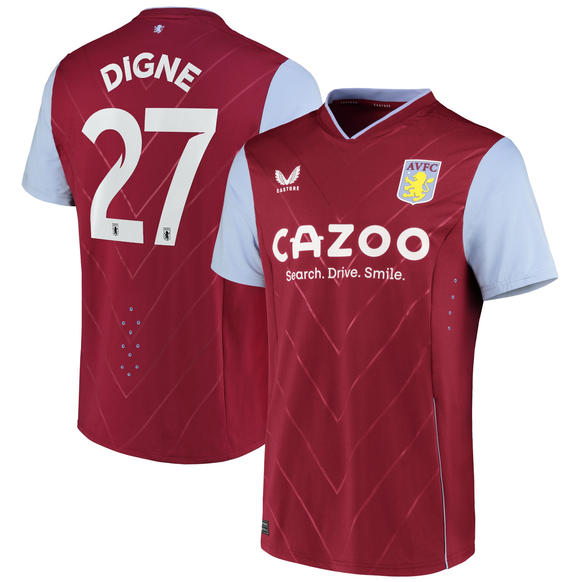 Aston Villa Cup Home Pro Shirt 2022-23 with Digne 27 printing