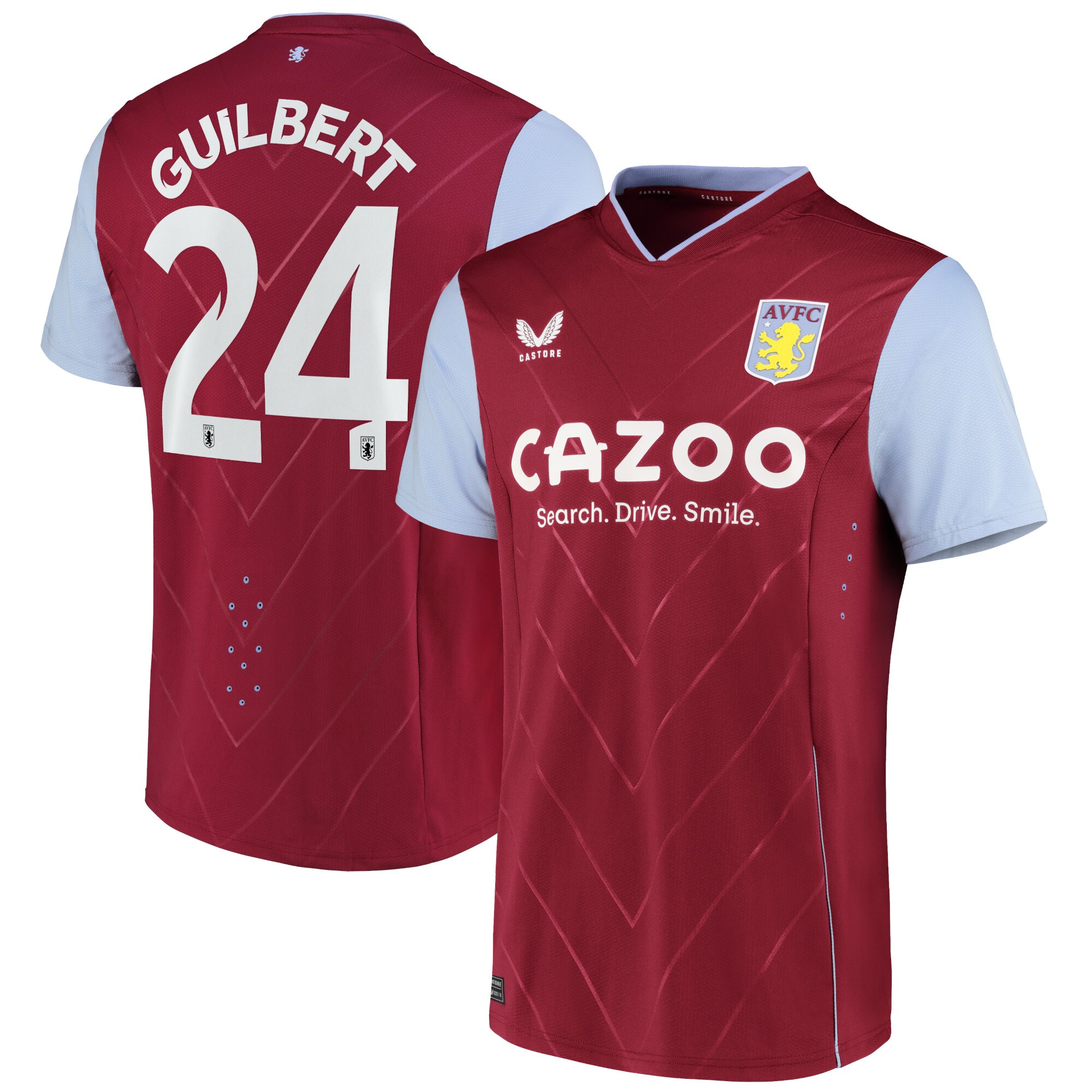 Aston Villa Cup Home Pro Shirt 2022-23 with Guilbert 24 printing